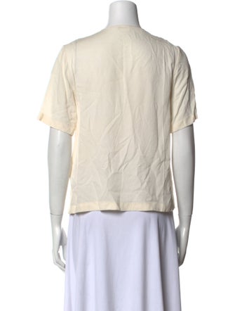 A.L.C. Silk V-Neck Blouse
