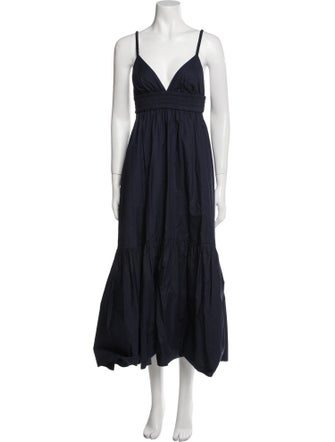 A.L.C. V-Neck Midi Length Dress