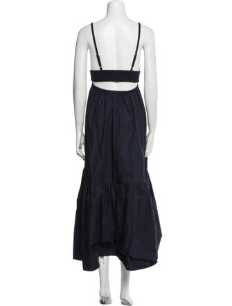 A.L.C. V-Neck Midi Length Dress