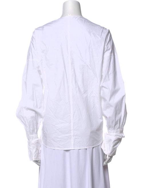 A.L.C. V-Neck Long Sleeve Blouse