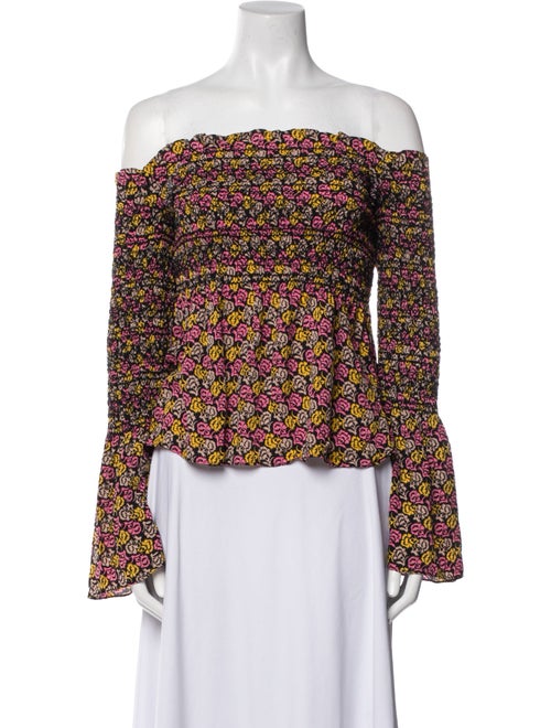 A.L.C. Silk Floral Print Blouse