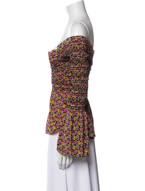 A.L.C. Silk Floral Print Blouse