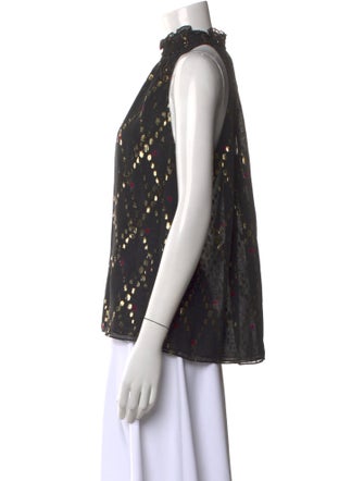 A.L.C. Silk Printed Blouse