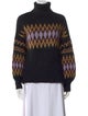 A.L.C. Printed Turtleneck Sweater