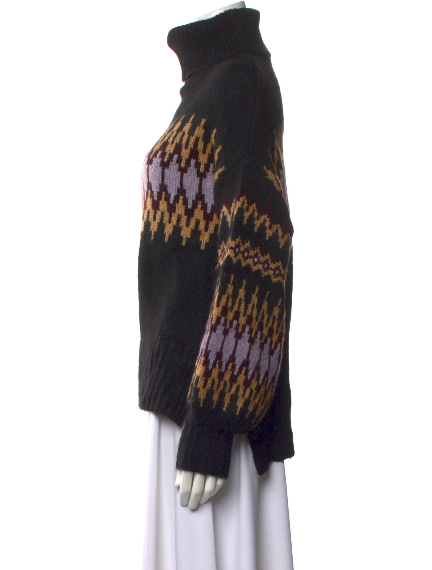 A.L.C. Printed Turtleneck Sweater