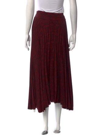 A.L.C. Pleated Accents Midi Length Skirt