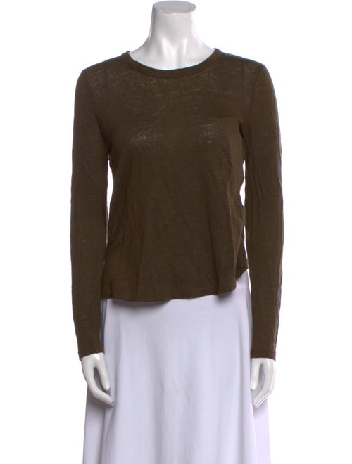 A.L.C. Linen Scoop Neck Top