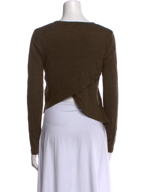 A.L.C. Linen Scoop Neck Top