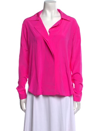 A.L.C. Silk Long Sleeve Blouse