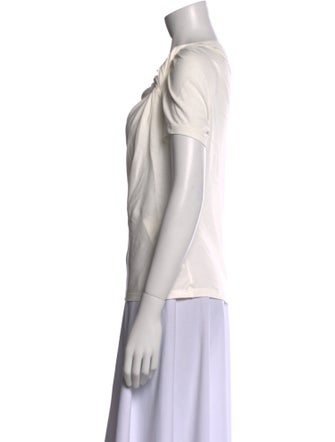 A.L.C. Cowl Neck Short Sleeve Top