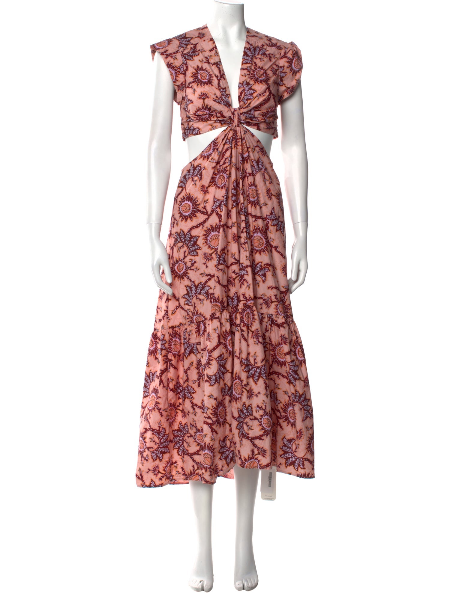 A.L.C. Floral Print Midi Length Dress