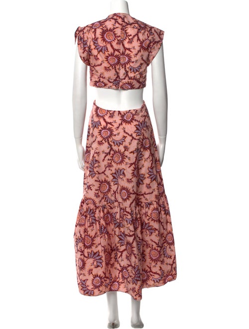 A.L.C. Floral Print Midi Length Dress