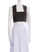 A.L.C. Square Neckline Sleeveless Crop Top