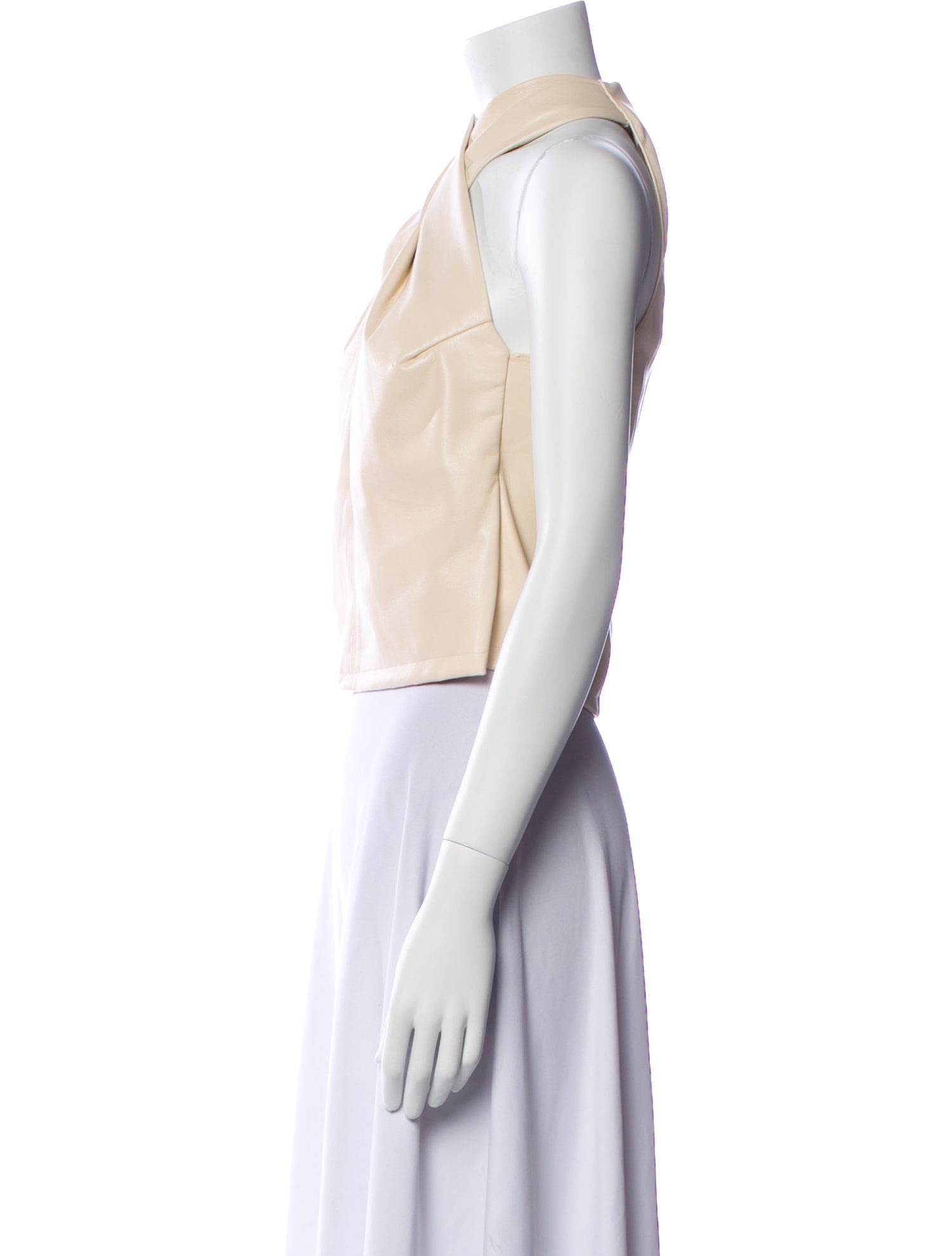 A.L.C. V-Neck Sleeveless Crop Top