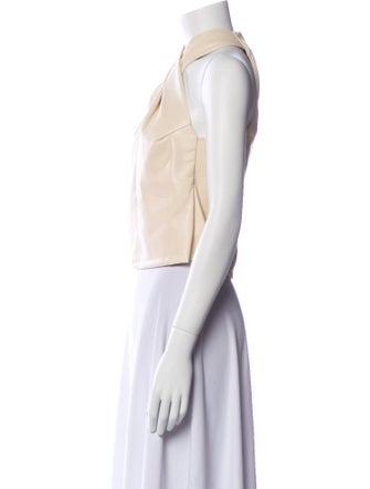 A.L.C. V-Neck Sleeveless Crop Top