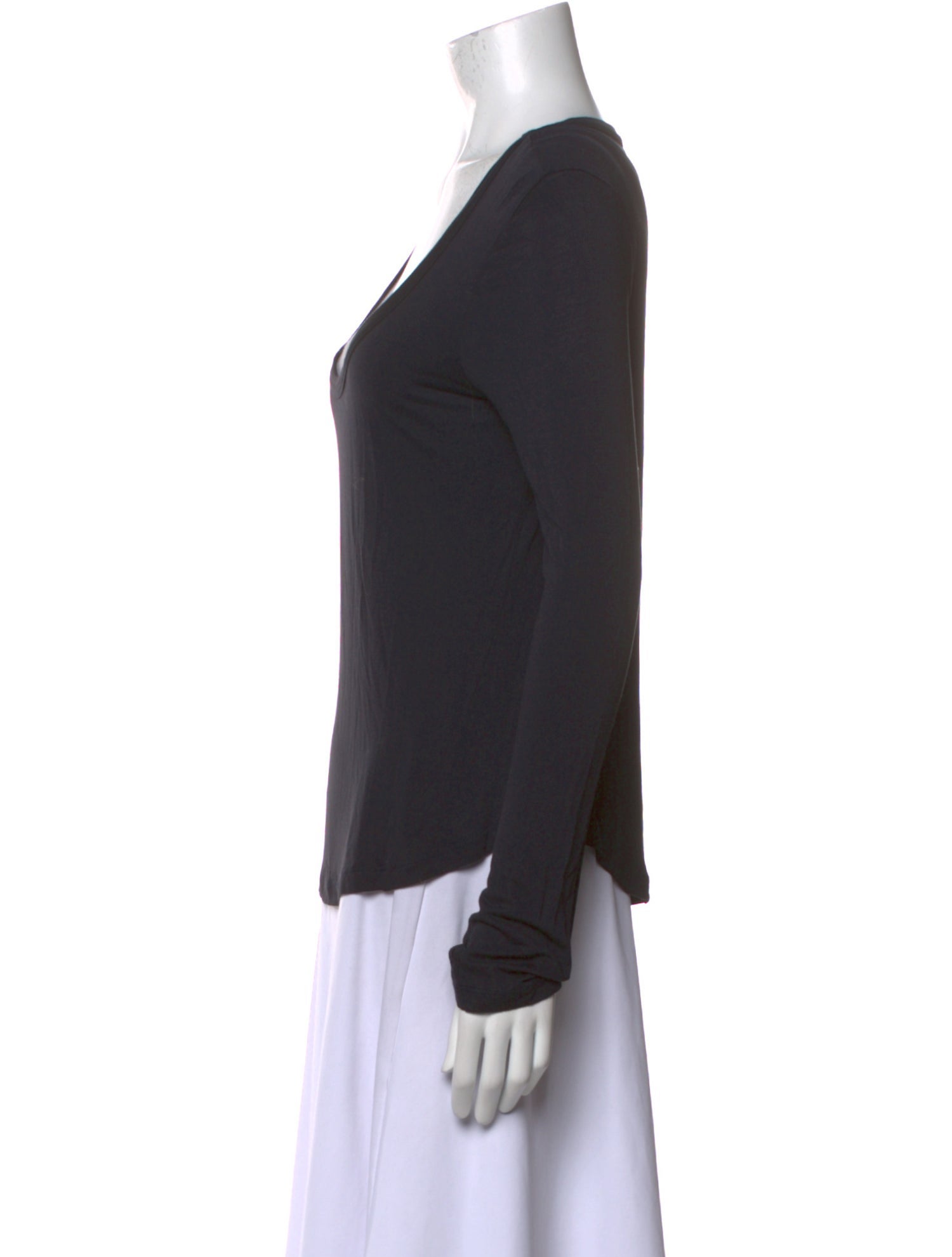 A.L.C. Scoop Neck Long Sleeve Top