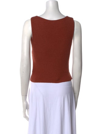 A.L.C. V-Neck Sleeveless Crop Top