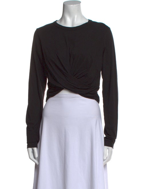 A.L.C. Crew Neck Long Sleeve Crop Top