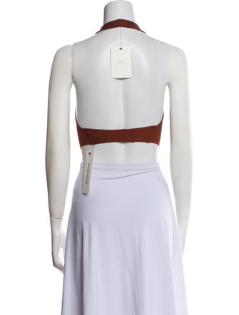 A.L.C. Halterneck Sleeveless Crop Top