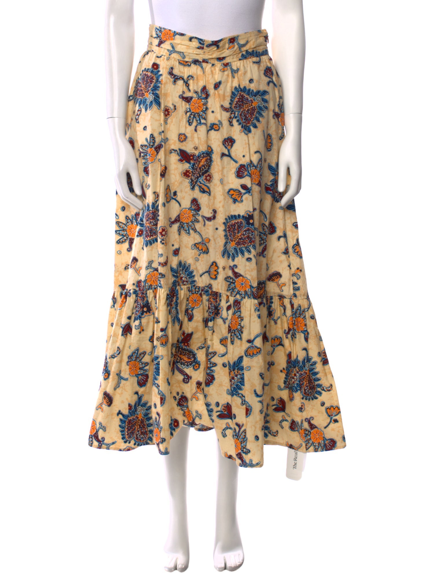 A.L.C. Floral Print Midi Length Skirt