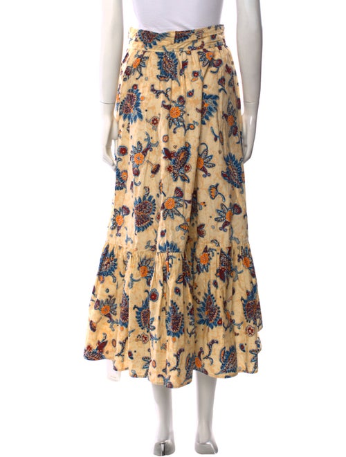 A.L.C. Floral Print Midi Length Skirt