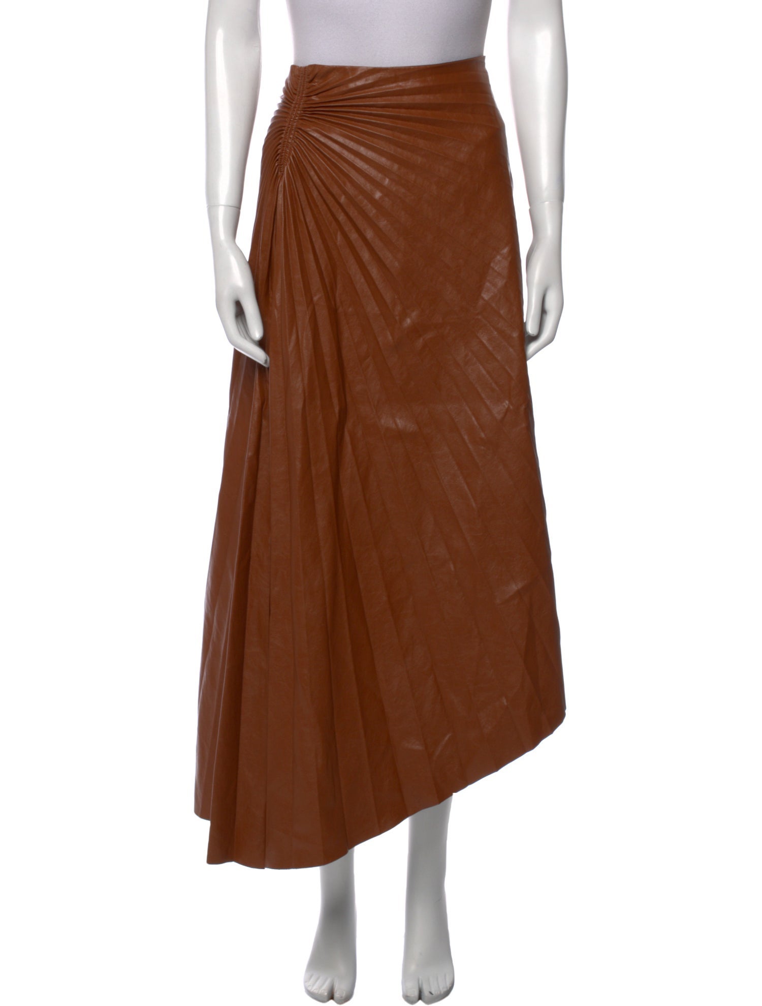 A.L.C. Pleated Accents Midi Length Skirt