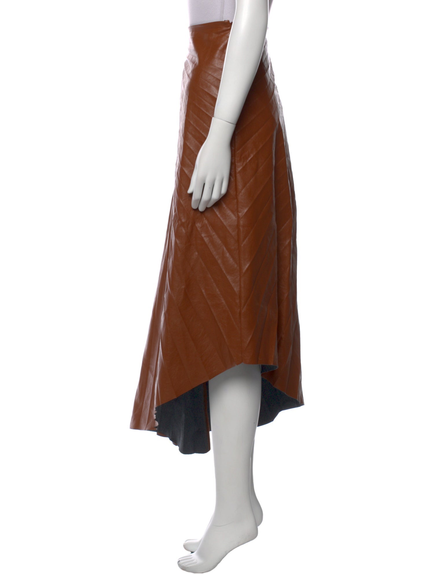 A.L.C. Pleated Accents Midi Length Skirt