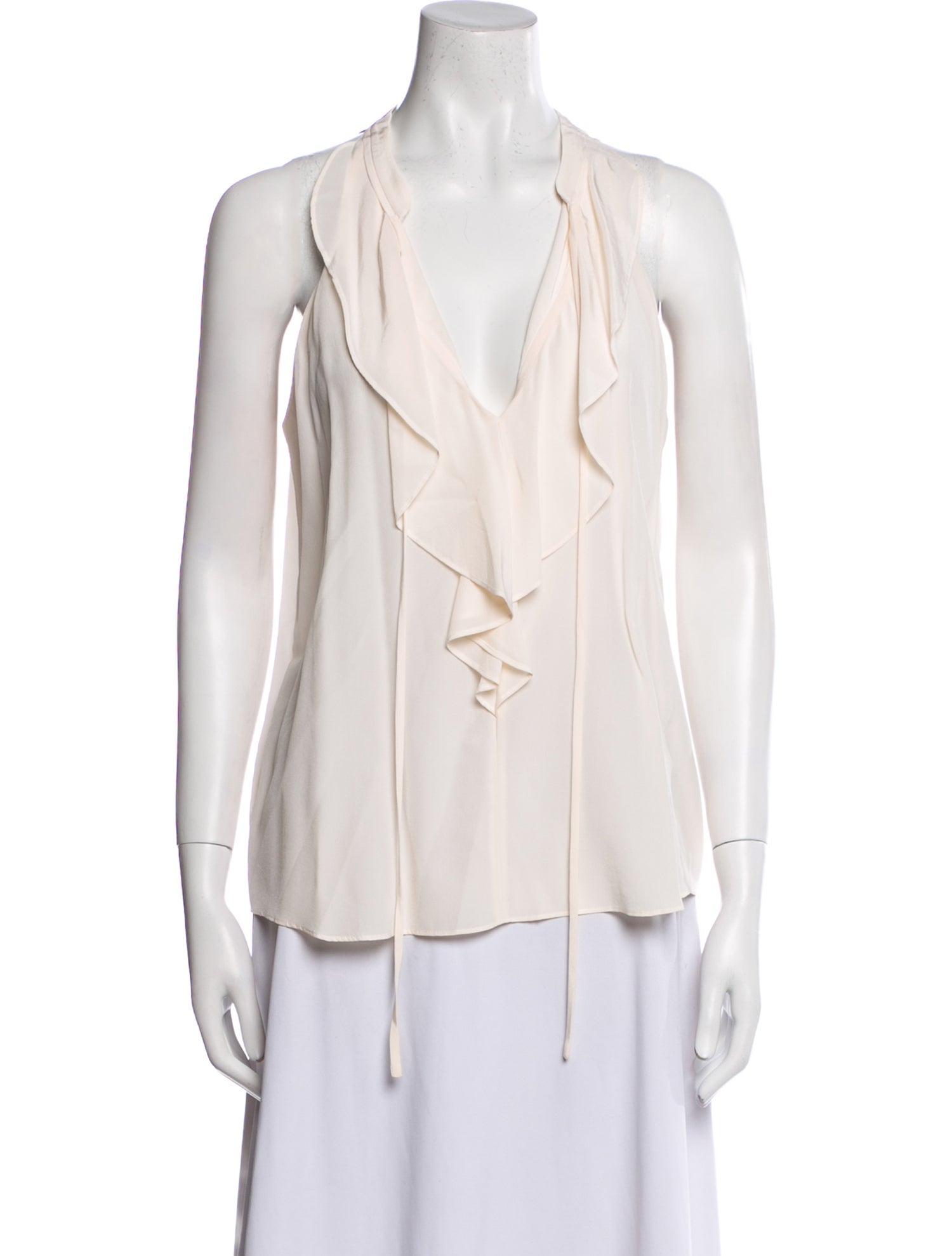 A.L.C. Silk V-Neck Blouse