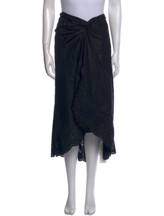 A.L.C. Linen Midi Length Skirt