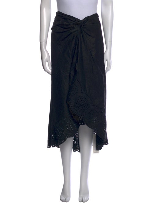 A.L.C. Linen Midi Length Skirt