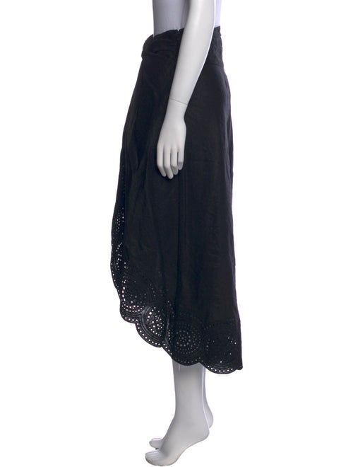 A.L.C. Linen Midi Length Skirt