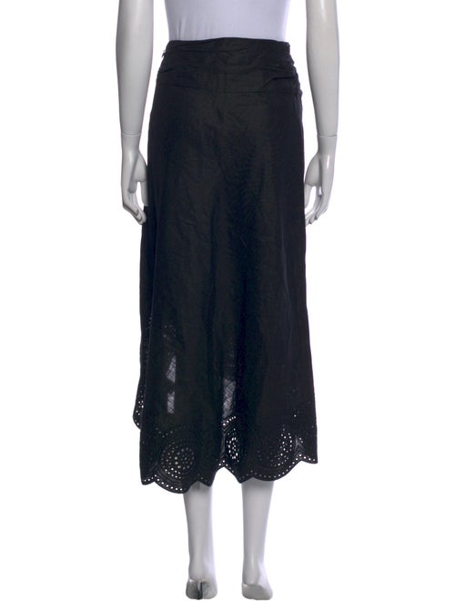 A.L.C. Linen Midi Length Skirt