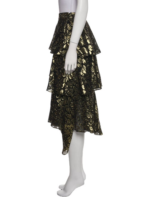 A.L.C. Silk Midi Length Skirt