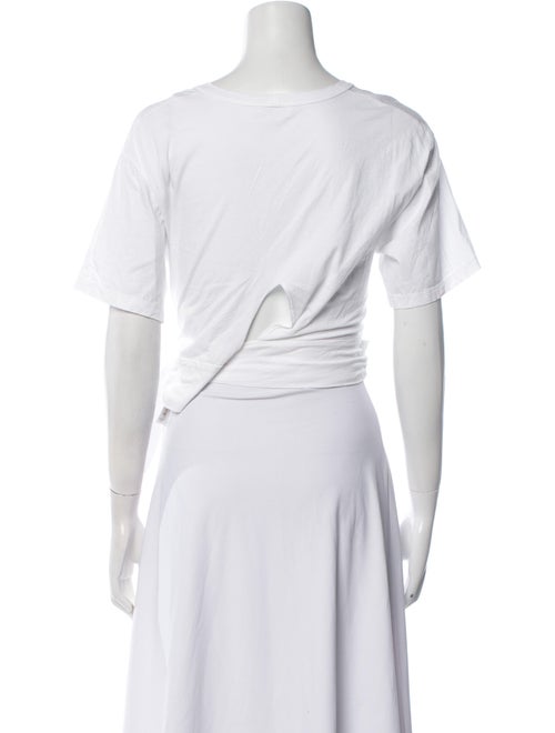 A.L.C. Scoop Neck Short Sleeve Crop Top