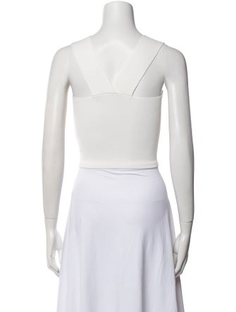 A.L.C. Square Neckline Sleeveless Crop Top