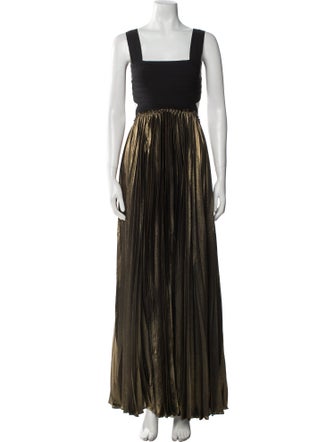 A.L.C. Colorblock Pattern Long Dress