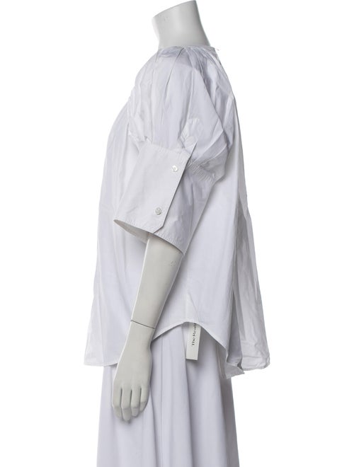 A.L.C. V-Neck Short Sleeve Button-Up Top