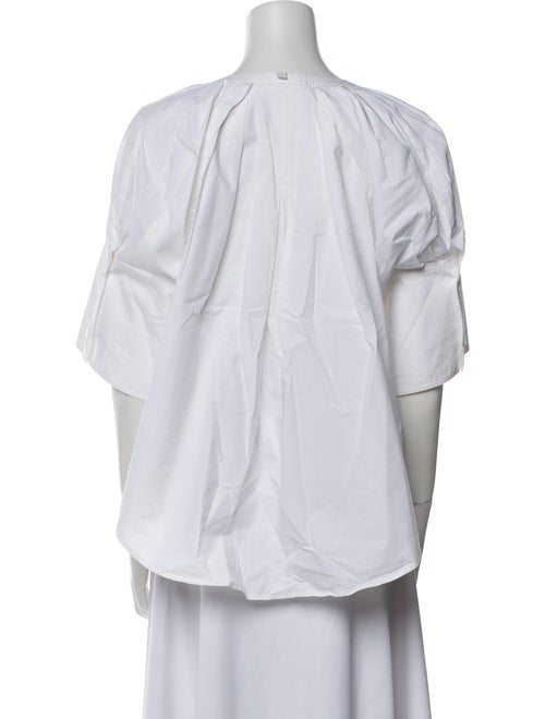 A.L.C. V-Neck Short Sleeve Button-Up Top