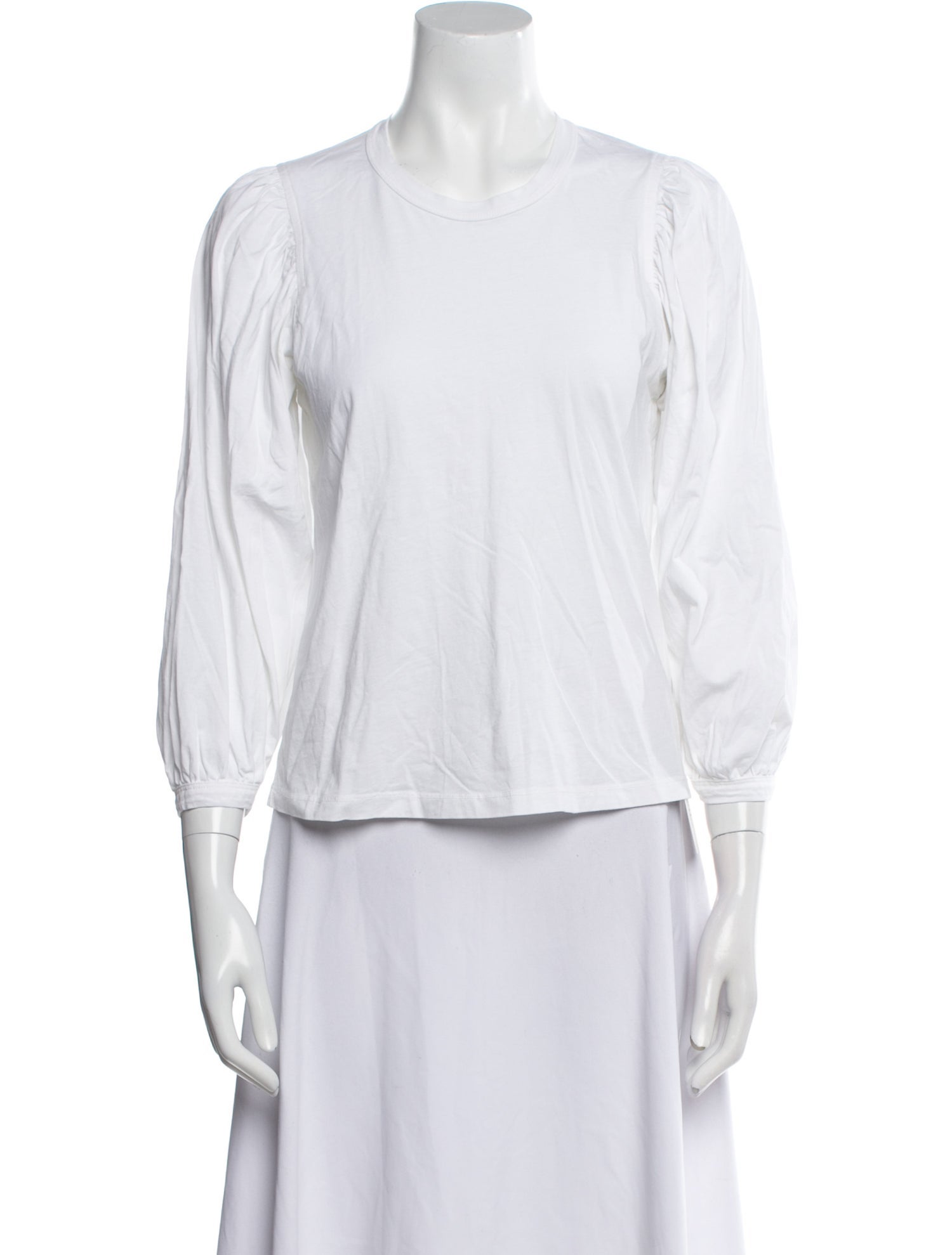 A.L.C. Crew Neck Three-Quarter Sleeve Top