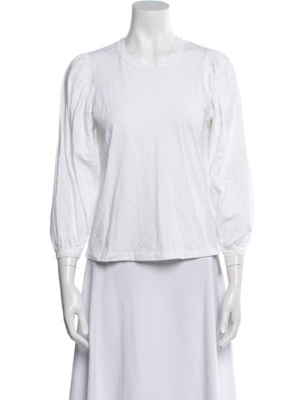 A.L.C. Crew Neck Three-Quarter Sleeve Top