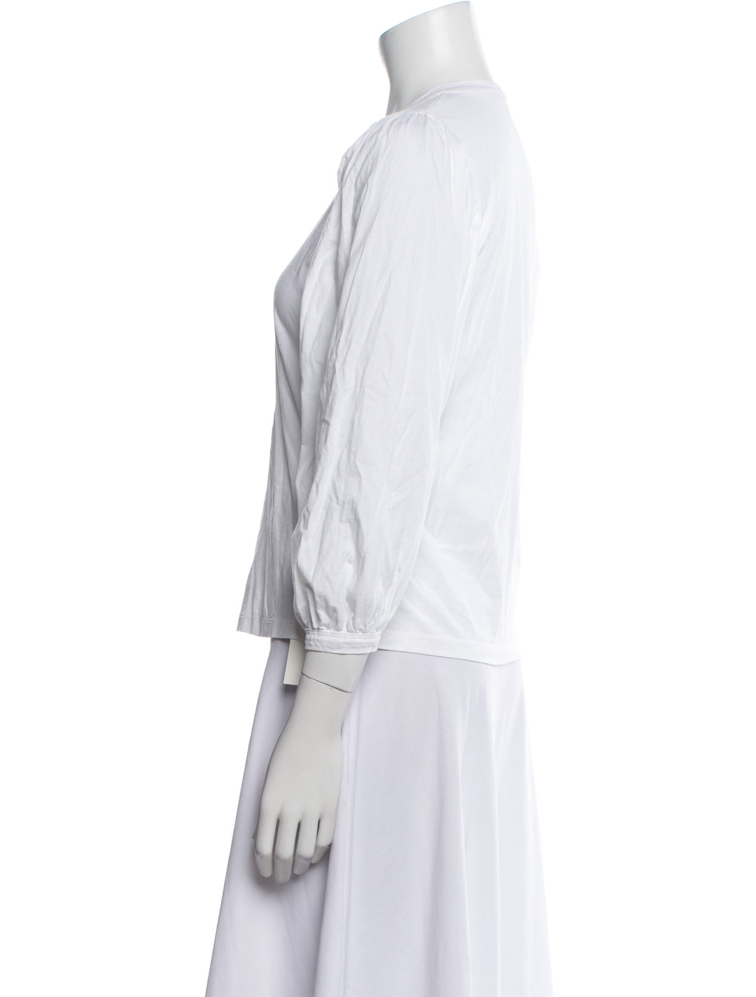 A.L.C. Crew Neck Three-Quarter Sleeve Top