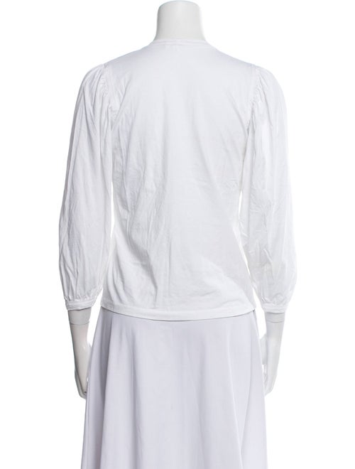 A.L.C. Crew Neck Three-Quarter Sleeve Top