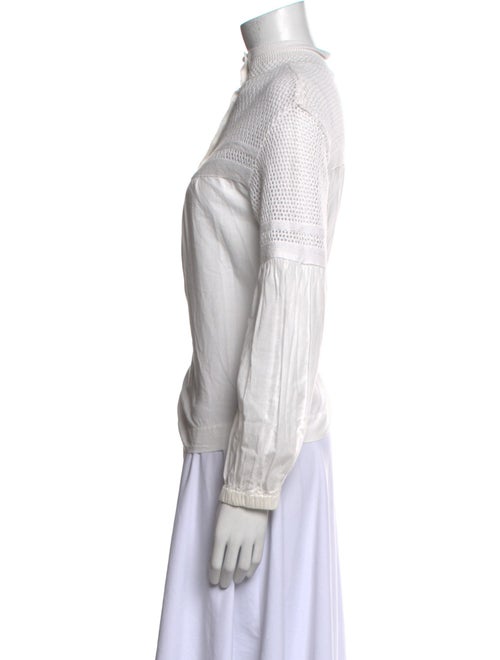 A.L.C. Mock Neck Long Sleeve Blouse