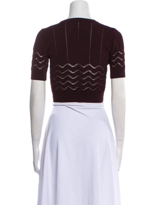 A.L.C. Crew Neck Short Sleeve Crop Top