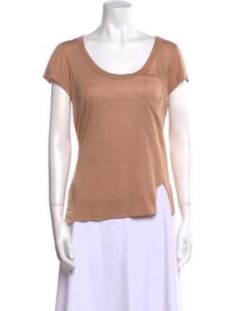 A.L.C. Silk Scoop Neck T-Shirt