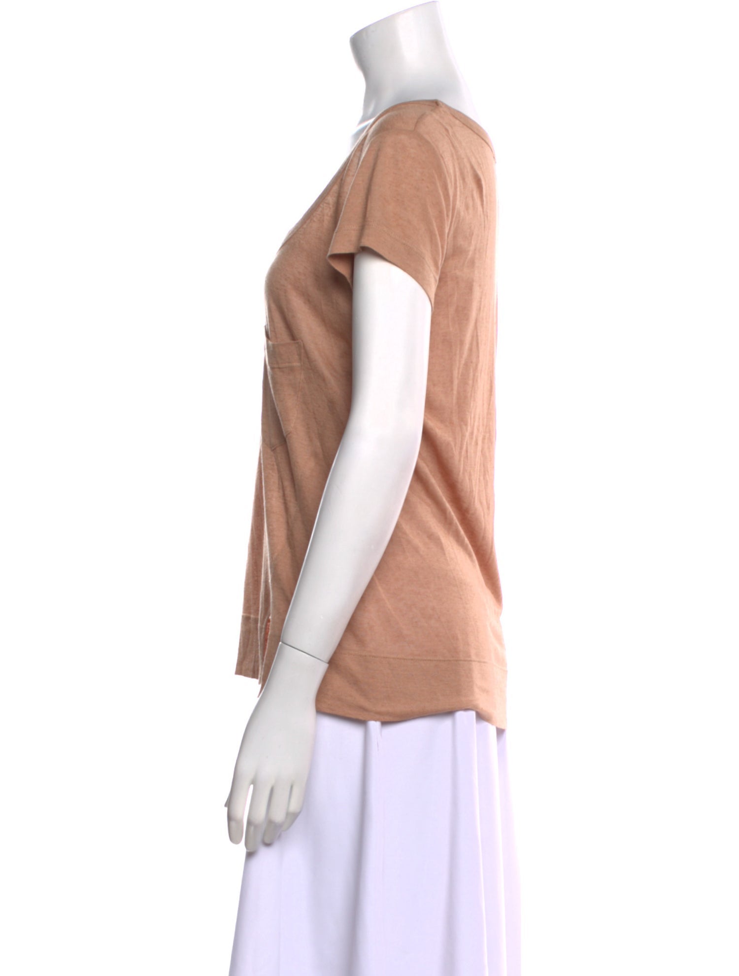 A.L.C. Silk Scoop Neck T-Shirt
