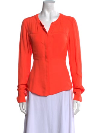 A.L.C. Silk V-Neck Blouse