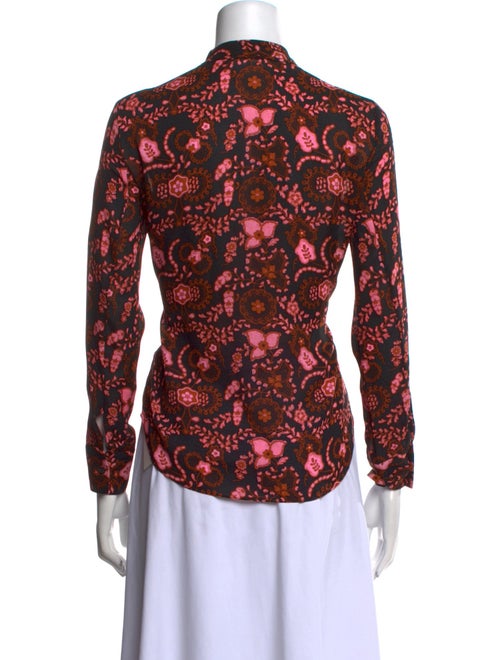 A.L.C. Silk Floral Print Blouse