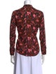 A.L.C. Silk Floral Print Blouse