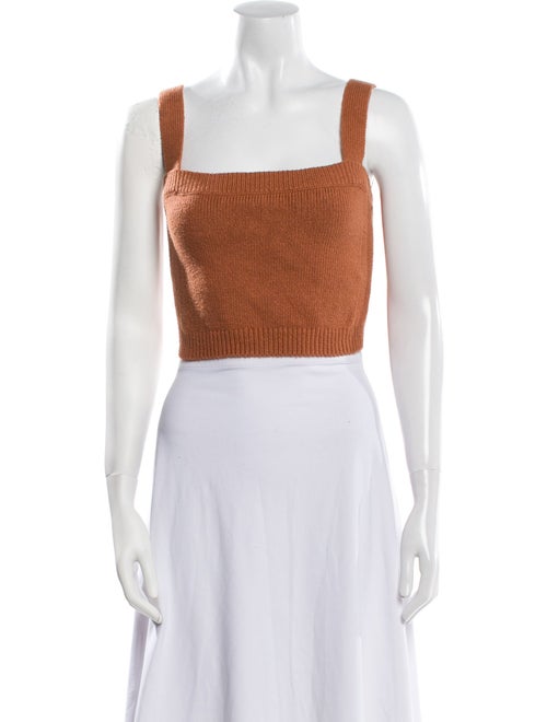 A.L.C. Square Neckline Sleeveless Crop Top